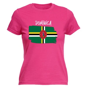 Dominica Country Flag Nationality Supporter Sports - Damen T-Shirt Tshirt - Bild 1 von 7