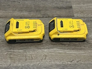 DEWALT DCB203 20V 2Ah Lithium-Ion Batteries - LOT OF 2 - Picture 1 of 4