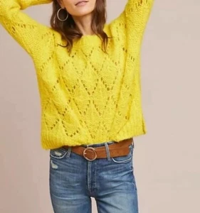 NWT Anthropologie Sleeping On Snow Bright Lights Pullover Sweater Sz S Z241-8 - Picture 1 of 4