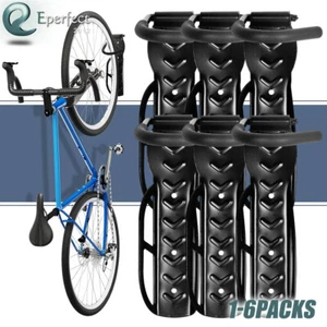 Bike Wall Mount Rack Vertical Bicycle Hanger Hook Storage for Indoor Garage Shed - Picture 1 of 14