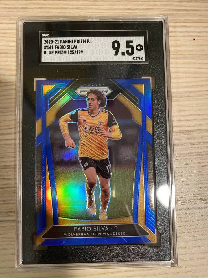 2020-21 Panini Prizm Premier League Rookie Fabio Silva Blue Prizm /199 SGC 9.5📈 - Image 1 of 2