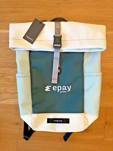 Timbuk2 Backpack Green White Roll Top Tuck Casual School Gym Travel NEW branded - Picture 1 of 3