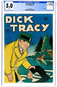 Four Color #56 Dick Tracy (Dell, 1944) WHITE PAGES CGC VG/FN 5.0 Low census - Dr - Picture 1 of 4
