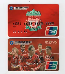 VOID .China Construction Bank. Liverpool Football Credit Card .Sample. 2010 - Picture 1 of 2