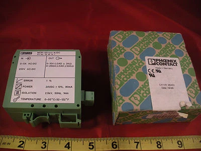 Phoenix MCR-S5/U/I-4/DC Current Transducer 28 08 74 7 24vdc 2808747 Nib New - Image 1 of 4