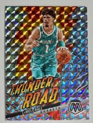 LaMelo Ball 2022-23 Panini Mosaic Basketball Thunder Road Prizm #16 - Image 1 of 2