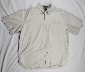 Victorinox Shirt Men's XL Off White Button Up Fine Cotton Pocket Outdoor - Picture 1 of 10