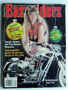 EASYRIDERS Bike MC Magazine 12/88 Dave Mann Fine Christmas on a Harley Artwork - Picture 1 of 3