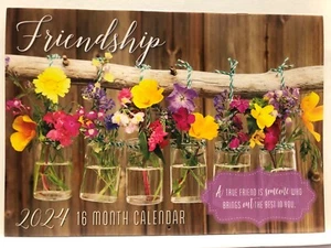 2 X FRIENDSHIP 16 MONTH CALENDARS 2024, NEW, AUSTRALIAN & NZ DATES, FREE POST - Bild 1 von 5