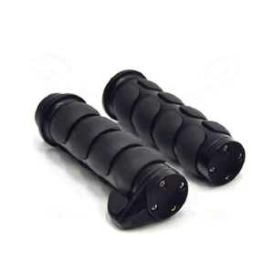 Motorcycle 1" 25mm Handlebar Hand Grips For Harley Honda Suzuki Kawasaki Yamaha - Foto 1 di 5
