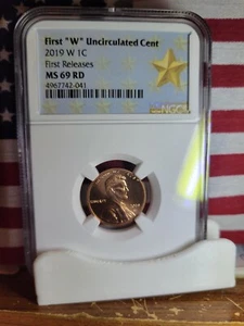 2019-W Lincoln Shield Cent ((NGC MS 69 RD)) **First Release-Uncirculated Cent* - Picture 1 of 4
