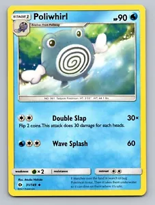 Poliwhirl Pokémon Card Sun & Moon Base Set Pokemon TCG 31/149 - Picture 1 of 2