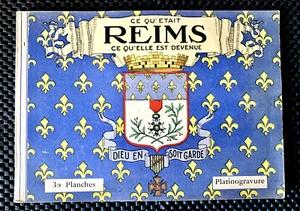 REIMS-CATTEDRALE CE QU'ELLE EST DEVENUE 32 PIANTE INCISIONE PLATINO LIBRETTO FRANCIA - Foto 1 di 10
