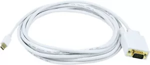 MONOPRICE - #6004. 10ft 32 AWG MiniDisplayPort to VGA Cable - White - Picture 1 of 3