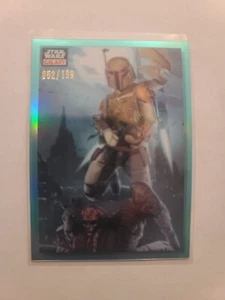 2023 Topps Chrom Star Wars Galaxy Bounty erworben #72 Aqua Refraktor 52/199 - Bild 1 von 2