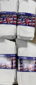 MEN CREW SOCKS MADE FROM 90% COTTON 12 PAIRS WITH FREE SHIPPING - Picture 1 of 6