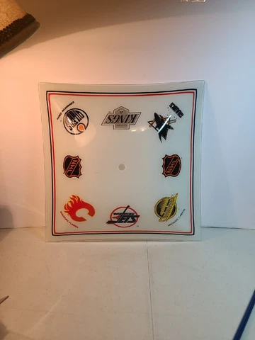 NHL Hockey Ceiling Light Shade Glass Winnipeg Jets Edmonton Oilers Kings Cover