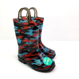 Western Chief Kleinkind Jungen Gr. 9 Strand Camouflage leicht zum Überziehen wasserdicht Regenstiefel - Bild 1 von 10
