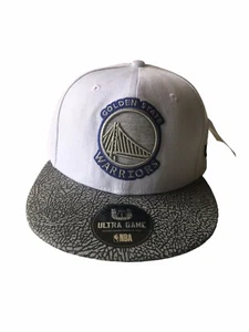 NBA Golden State Warriors Hat Adjustable White Blue Gray Logo Ultra Game OSFA - Picture 1 of 6