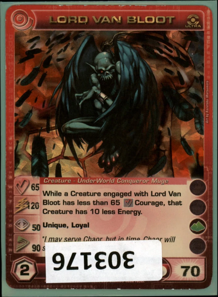 (303176) LORD VAN BLOOT 65/120/50/90/70 (1 Max Stats) Ultra Rare Chaotic Card - Image 1 of 1