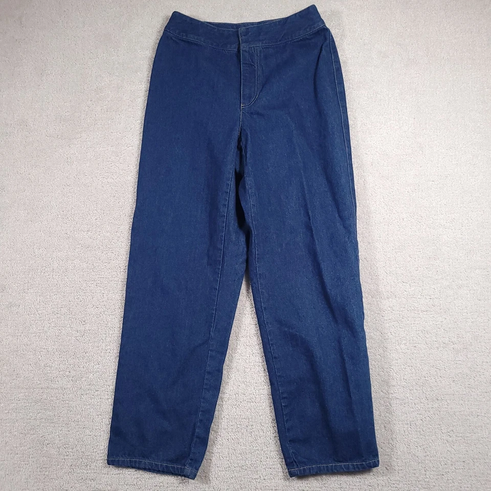 Pantalones de mezclilla Lizwear Liz Claiborne vintage años 80 90 para mujer 8 tiro medio gancho y ojo Demin Foto 1 de 4
