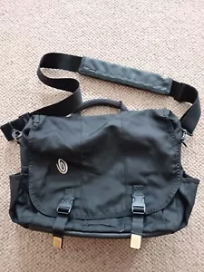 Timbuk2 Classic Messenger Bag Medium Black Padded Laptop - Picture 1 of 10