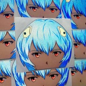REI REFLECTANTE ANIME CHICA PEEKER PEGATINA NEÓN GÉNESIS EVANGELION CALCOMANÍA COCHE - Imagen 1 de 2
