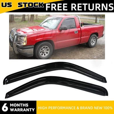 2pcs Front Doors Vent Shade Window Visors Fit 99-06 Silverado/Sierra 07 Classic Foto 1 de 4