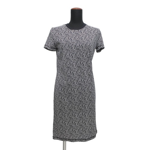 HERMÈS Abito HERMES Naoussa catena micro stampa pezzo unico taglia 34 cotone 100% blu noir