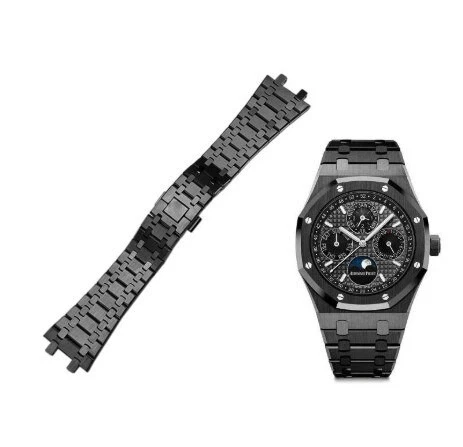 Черный браслет Royal Oak Kasparov Audemars Piguet 26 мм нержавеющая сталь - Изображение 1 из 1