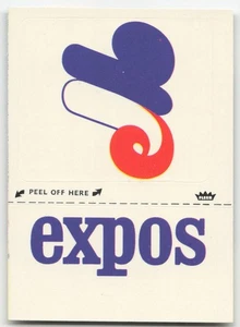 1982 Fleer Stickers Montreal Expos Monogram ODDBALL! - Picture 1 of 2