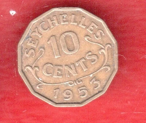 SEYCHELLEN 10 CENT 1953 - Bild 1 von 2