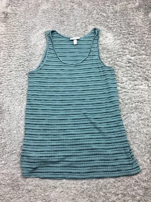 Regata feminina Liz Lange tamanho XL listra azul maternidade rayon - Imagem 1 de 4