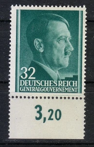 Poland OCCUPATION stamp WW2 1941 MNH Mi 80 Sc N84 Adolf Hitler TOP ** - Picture 1 of 2