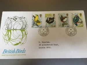 GB BRIEFMARKEN SELTENE CDS ERSTTAGSBRIEF 1980 VÖGEL SANDRINGHAM HAUS CDS - Bild 1 von 1