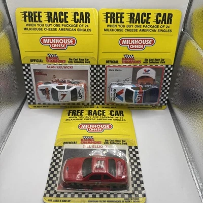 Lote de autos diecast NASCAR Mark Martin Bill Elliot 1992 - promoción Milkhouse Cheese Foto 1 de 4