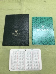 Cartera Rolex vintage/soporte de papel; folleto de traducción; juego de calendario 1993-1994 - Imagen 1 de 5