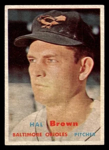 1957 Topps - Hal Brown #194 NM - Picture 1 of 2