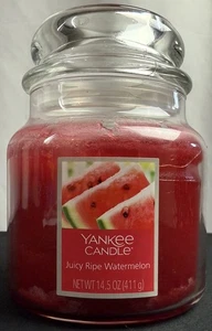 Yankee Candle Juicy Watermelon 14.5 Oz Large Jar Long-Lasting Scented Candle - Picture 1 of 4