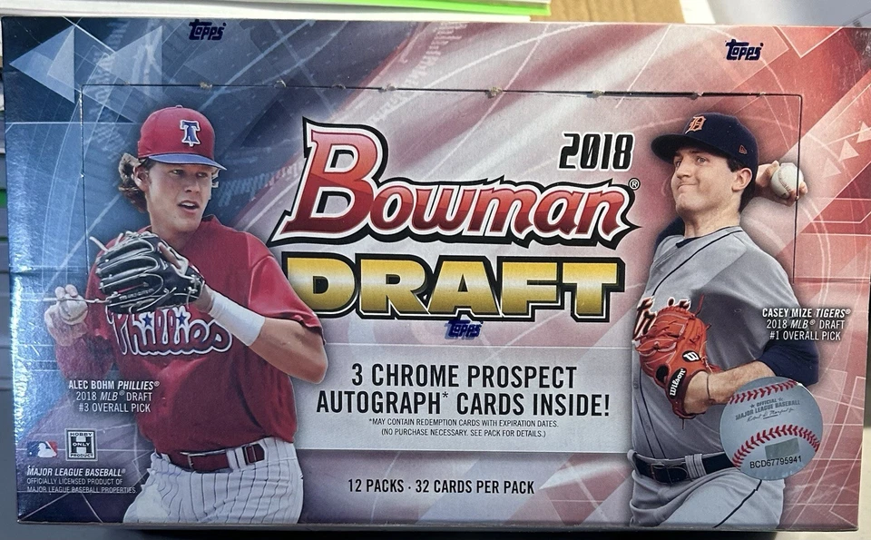 2018 Bowman Draft Factory Sealed Jumbo Hobby Box "3 AUTOS/384 CARDS", "HOT"!!! - Image 1 of 4