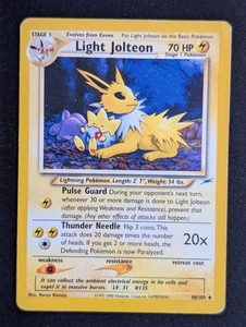MP Light Jolteon 48/105 Reg Rare Neo Destiny Unlimited Pokemon Card - Picture 1 of 5