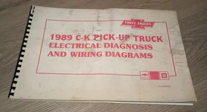 Manual de diagramas de cableado de diagnóstico eléctrico para camioneta pick-up Chevy 1989 C-K - Imagen 1 de 9