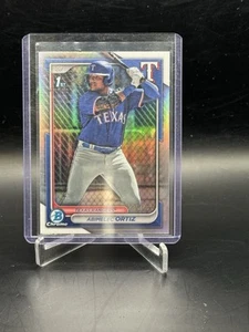 2024 Bowman - Chrome Prospects Abimelec Ortiz #BCP-16 rifrattore /499 (RC) - Foto 1 di 2