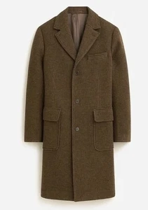 NWT JCrew Ludlow Top Coat Sz 38S Brown Wool Houndstooth #BS471 retail $398 - Picture 1 of 11
