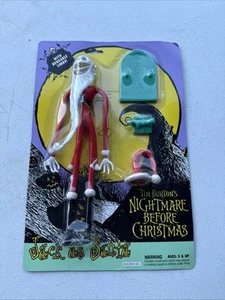 1993 Hasbro Nightmare Before Christmas Jack als Santa biegsame Figur versiegelt - Bild 1 von 10
