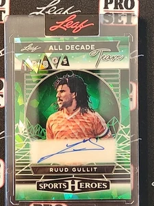 Ruud Gullit 2025 Hoja Metal Héroes Deportivos Toda la Década Automático D80-RG1 Cristal 7/8 - Imagen 1 de 2