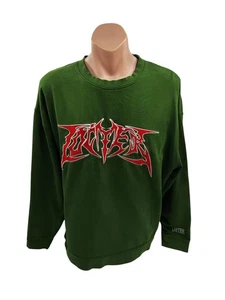 Suéter Loiter Culture Kings Graffiti Cuello Redondo Para Hombre Talla L Verde Patín Urbano  - Imagen 1 de 9
