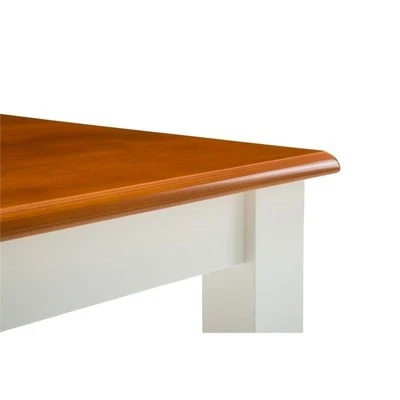 Bowery Hill Dining Table in White/Honey Oak - Image 1 of 4