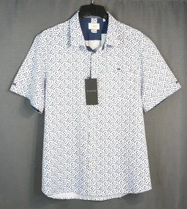 Camisa para hombre 7 diamantes XL Independence 4 vías elástica abstracta geométrica 🔵 AOP  - Imagen 1 de 12