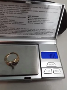 Ladies 10KT GOLD DIAMOND RING Natural diamonds SIZE 4.25 (4.05 ) Grams 10k Gold - Picture 1 of 10